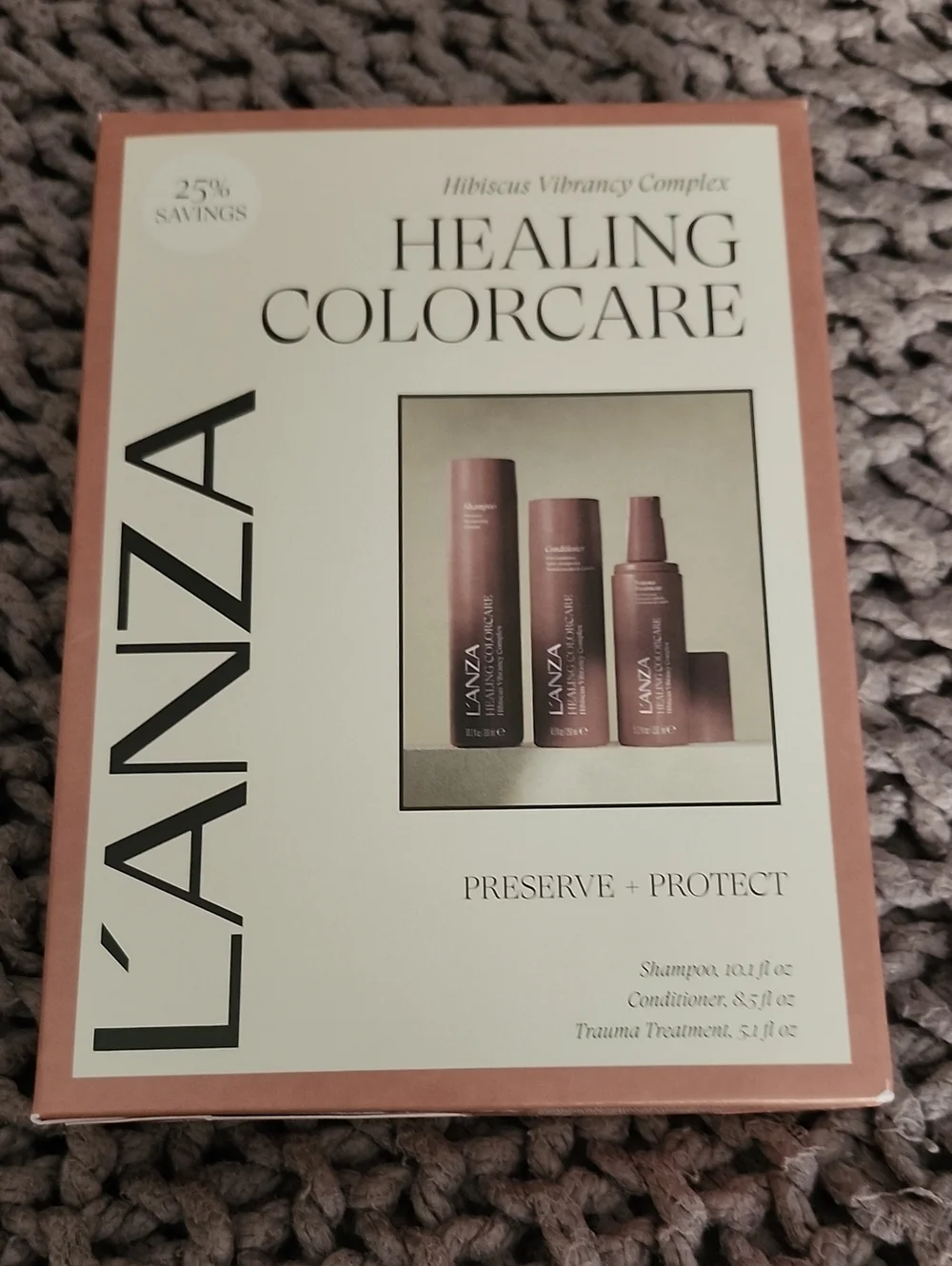 L'ANZA Healing Colorcare Hair Set - Rose Copper Packaging